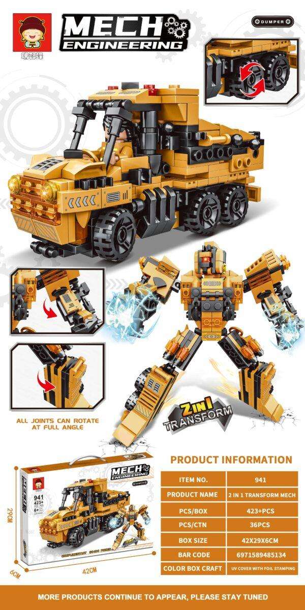 Mech Engineering 2in1 Transformer DUMPER (423 pcs)