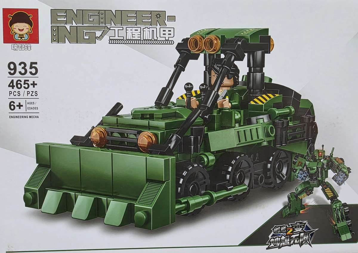 Engineering Mecha 2in1 Transformer BULLDOZER (465 pcs)