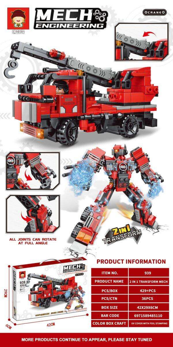 Mech Engineering 2in1 Transformer CRANE (429 pcs)