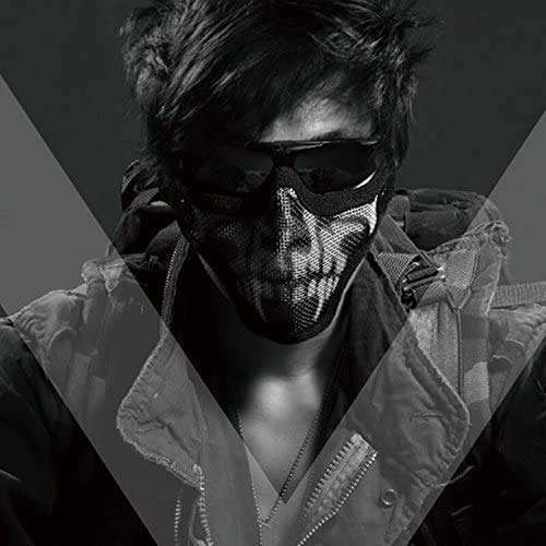 Tactical Airsoft Mask Half Face Adjustable Mesh Mask for Airsoft/CS Game