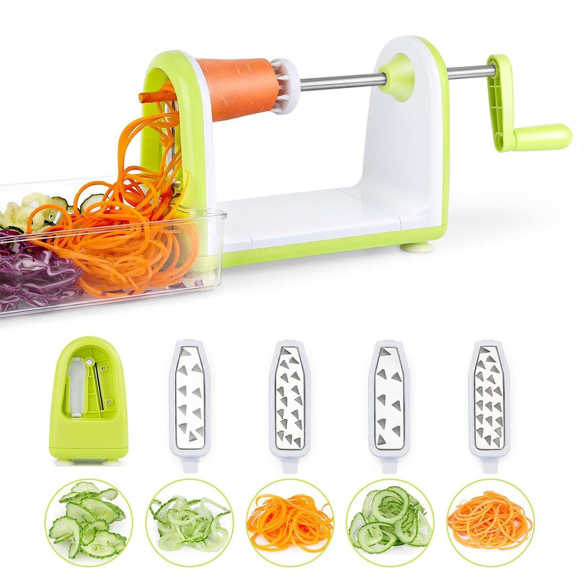 5-Blade Spiralizer Vegetable Slicer