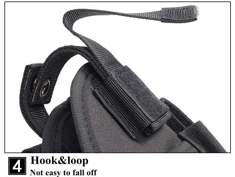 Drop Right Leg Gun Holster Gun Bag - BLACK