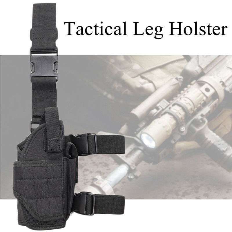 Drop Right Leg Gun Holster Gun Bag - BLACK