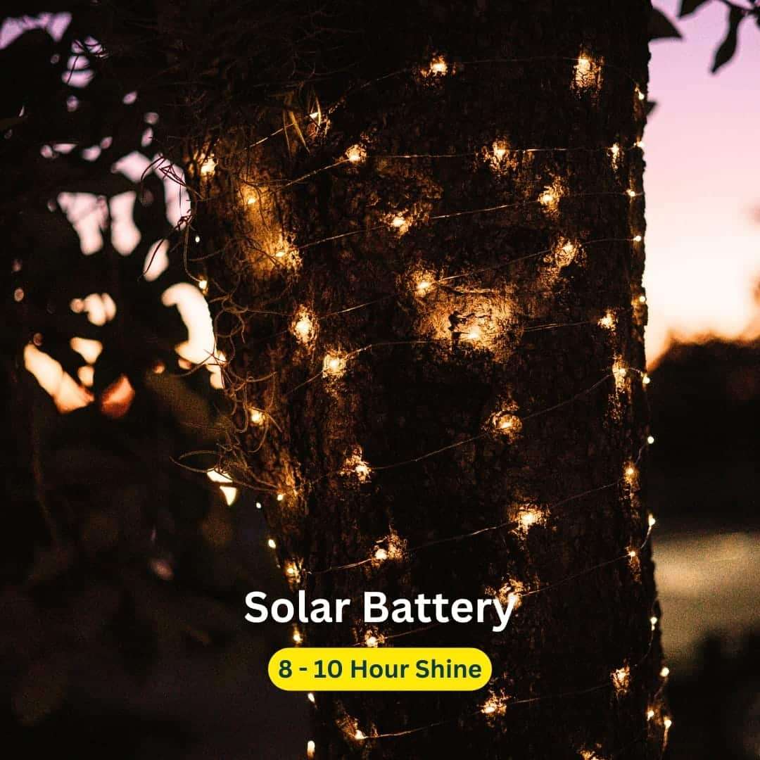 20m 200 LED Solar Copper Wire Fairy Lights