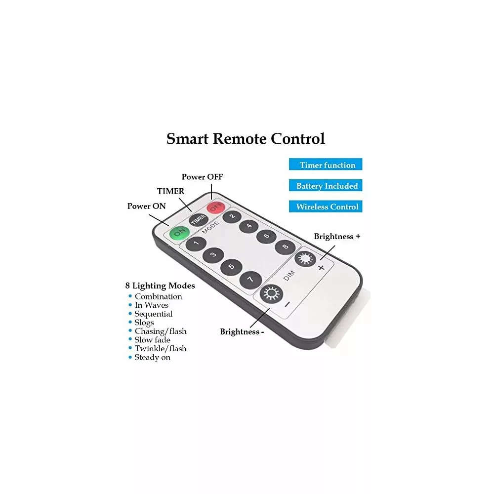 Moon and Star Curtain String Lights (Battery or USB)