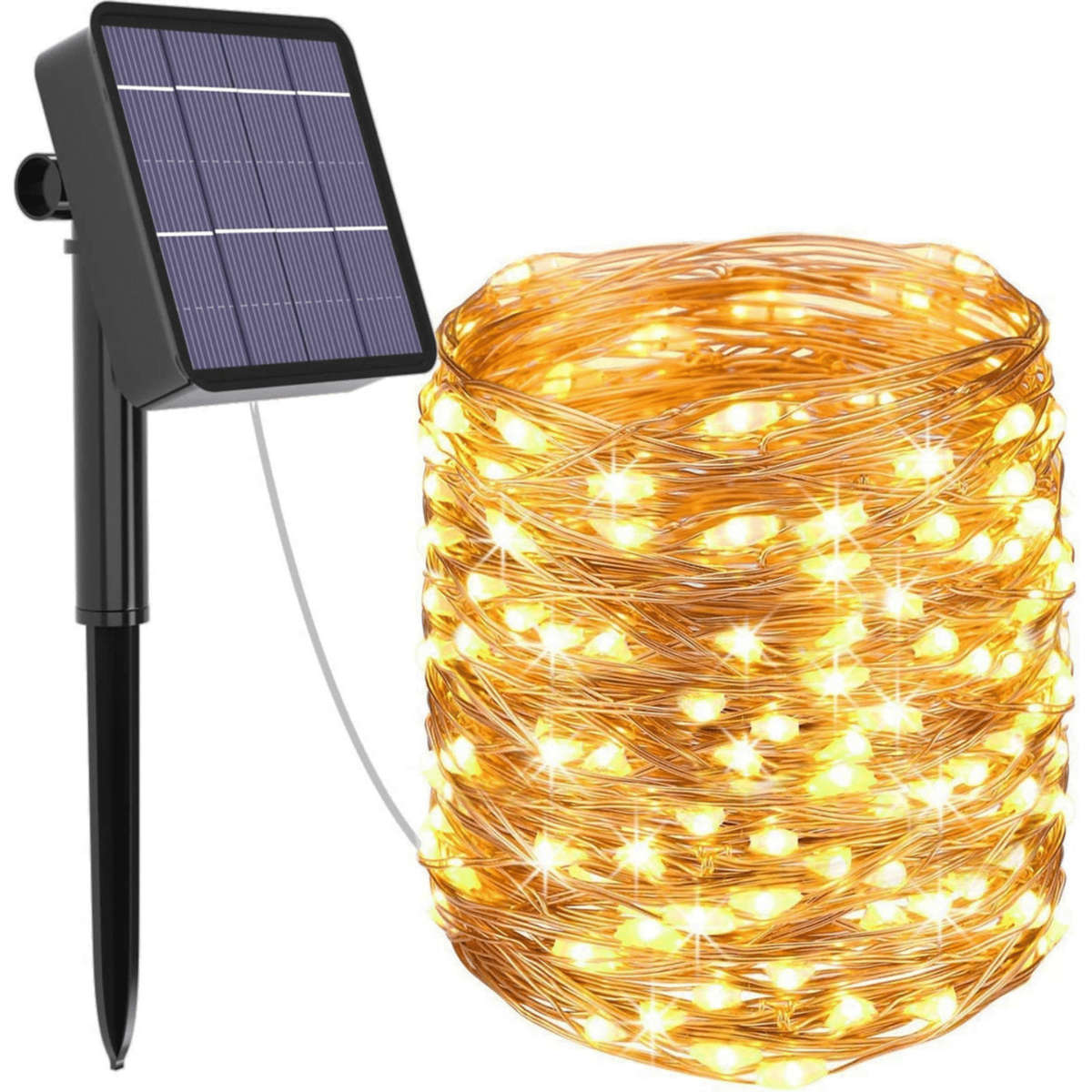 20m 200 LED Solar Copper Wire Fairy Lights