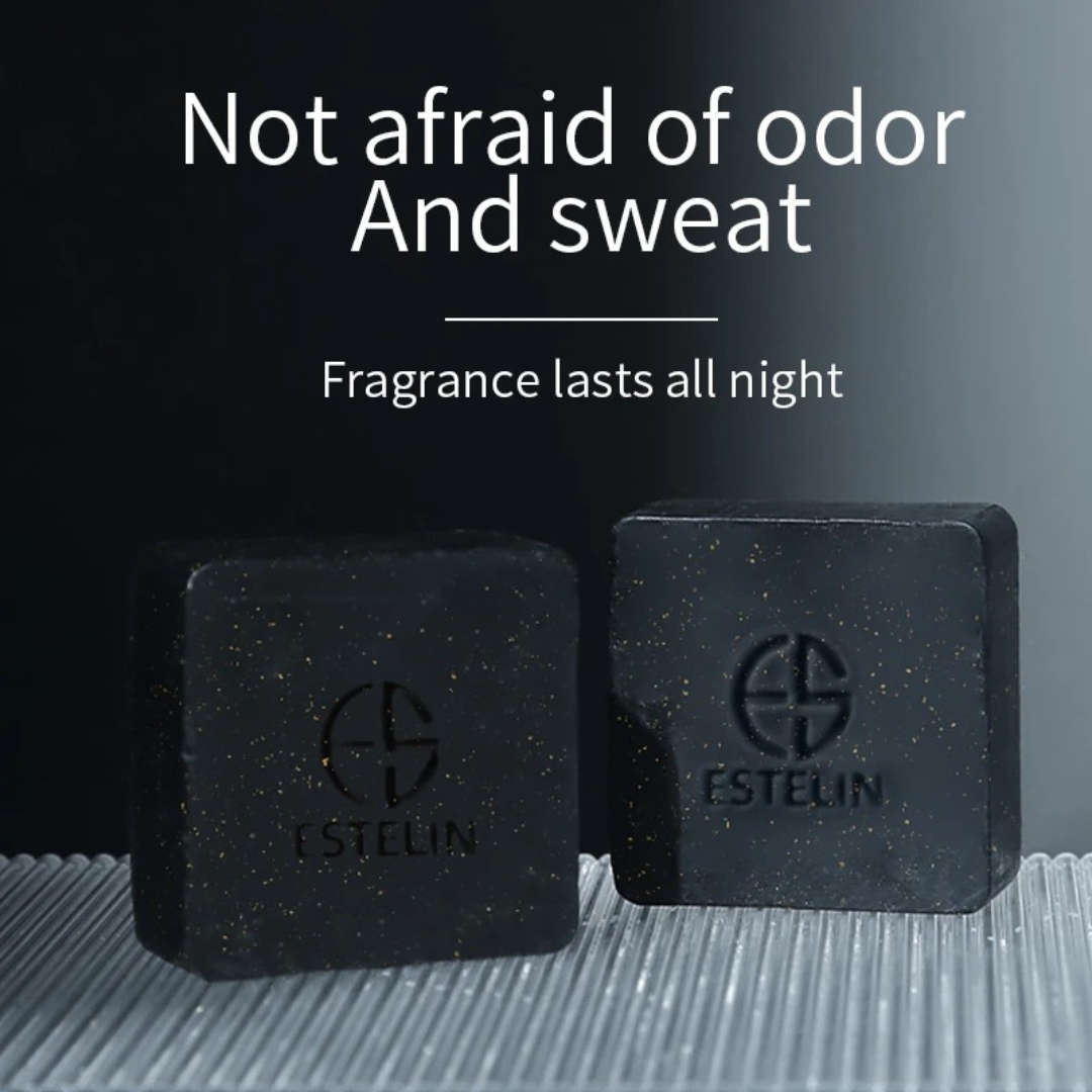 ESTELILN Black Charcoal 24k Gold Soap