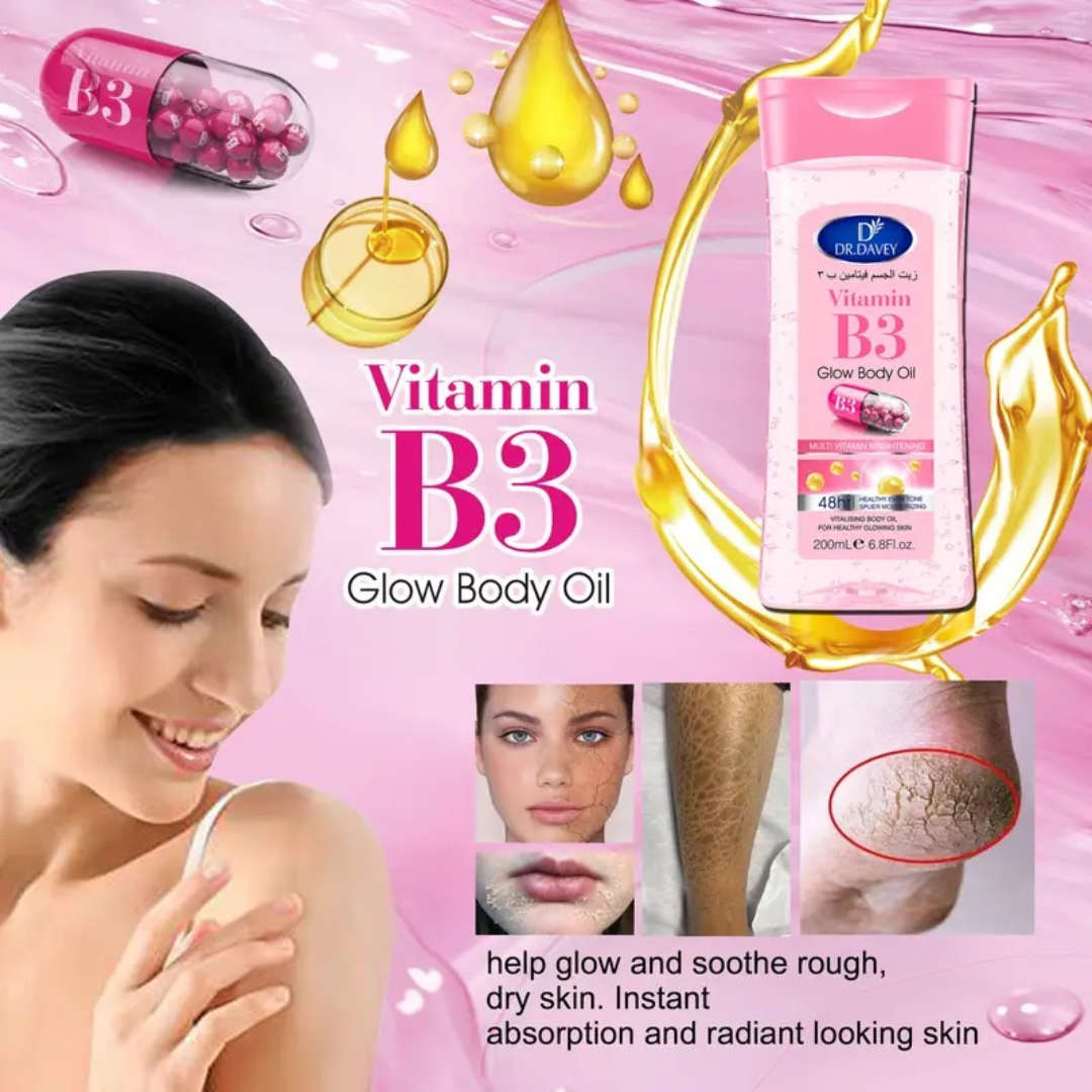 Dr Davey Vitamin B3 Glow Body Oil