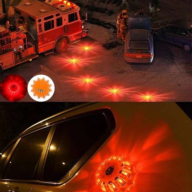 Aerbes AB-YJ15-1 Magnetic Rechargeable Emergency Road Flare Light 9 Modes