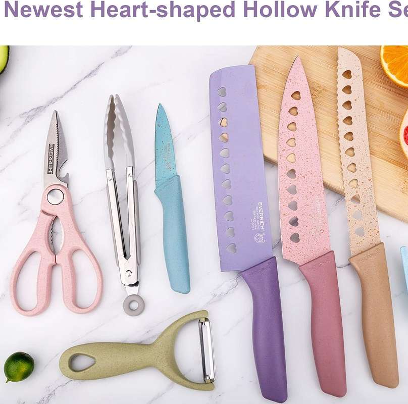Colorful Non-Stick Kitchen Knife Set 8pcs
