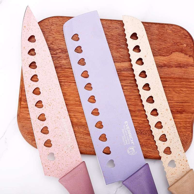 Colorful Non-Stick Kitchen Knife Set 8pcs