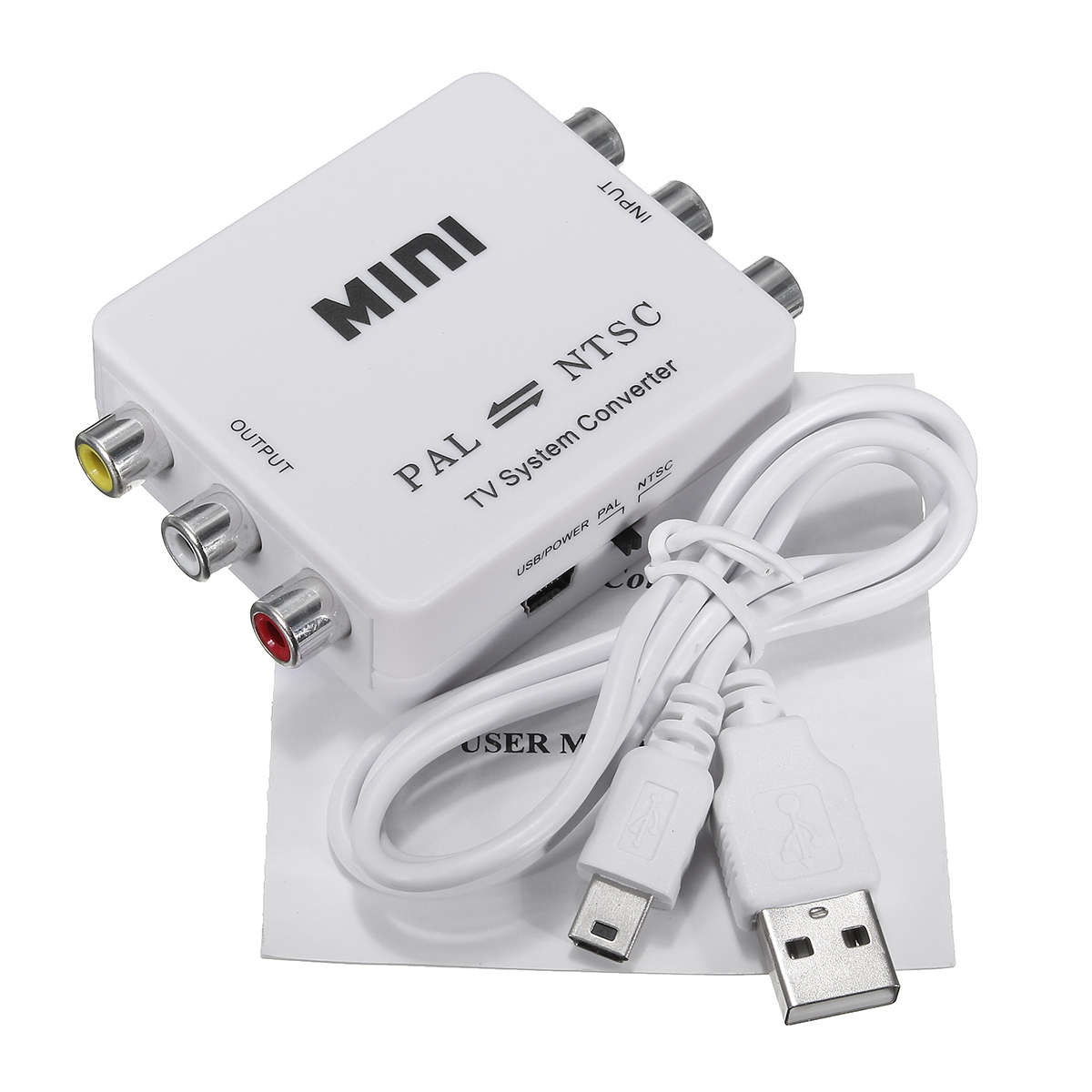 Mini PAL To NTSC TV Video System Bi-directional Converter Switch Adapter