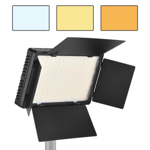 PM-358 Pro LED 600 Photo And Video White Light Kit 2.1M Tripod And 2 Batteries
