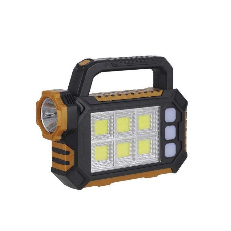 FA-8029-1-B Rechargeable Solar Powered 6COB + 1 LED Work Light