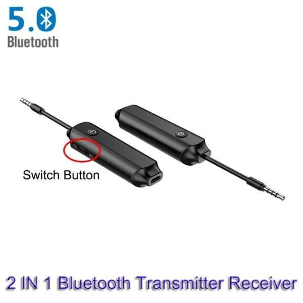 X1 Wireless Bluetooth 5.0 3.5mm Receiver Music Audio Transmitter for PC TV Car AUX Adapter