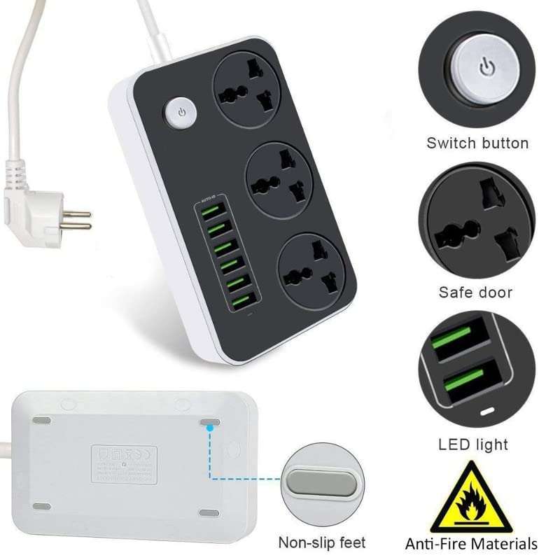 Multi-Port Fast Digital Charging Plug
