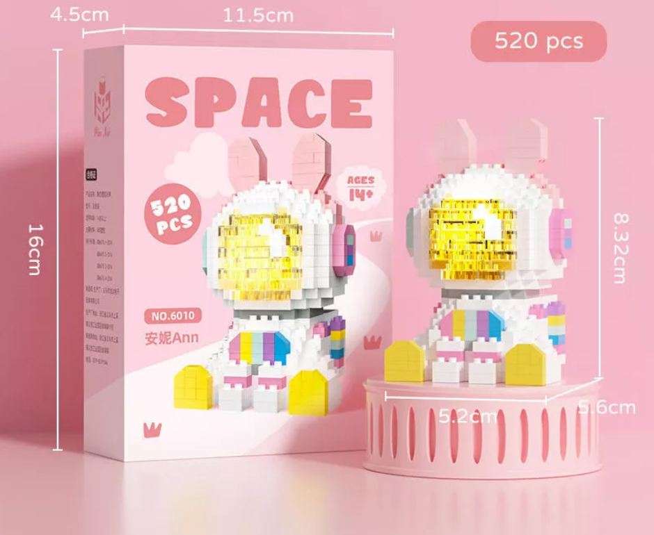 6010 Ann 520PCS Space Blocks With LED Light