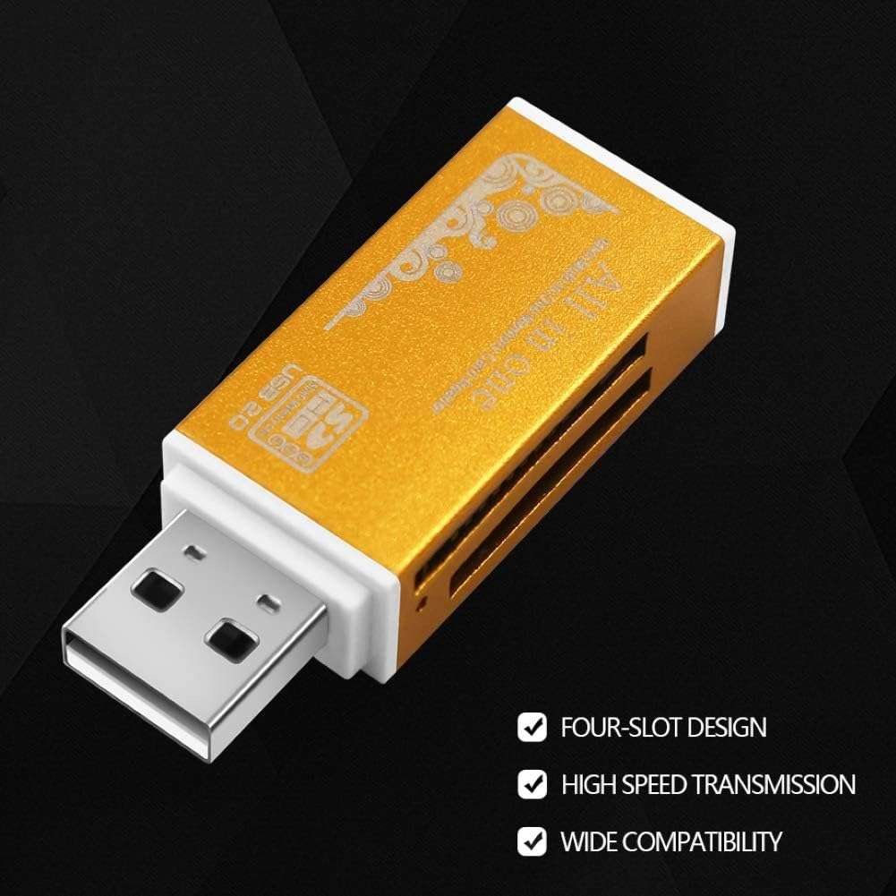 4 in 1 USB Card Reader. Reads SD, Micro SD, Pro Duo And; M2 Memory Cards