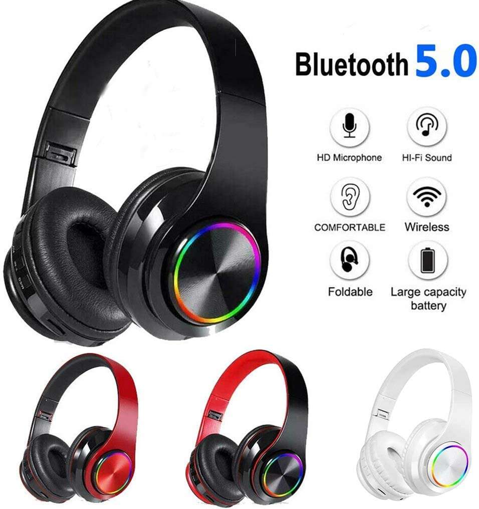 B39 Wireless Bluetooth Headset with Micro SD Card Slot, FM Radio
