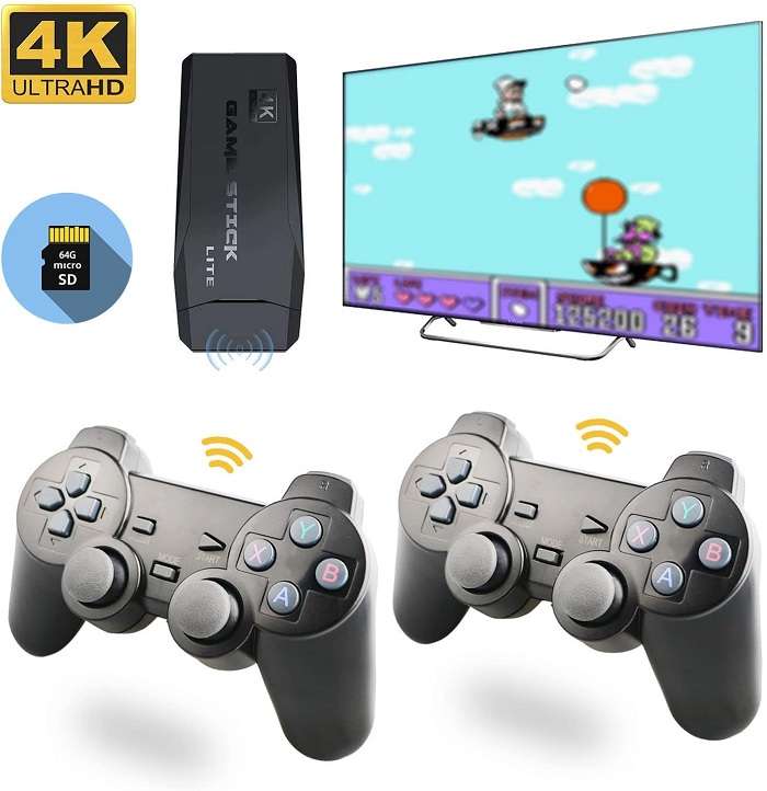 M8 2.4ghz Wireless TV Stick With 2 Game Controls