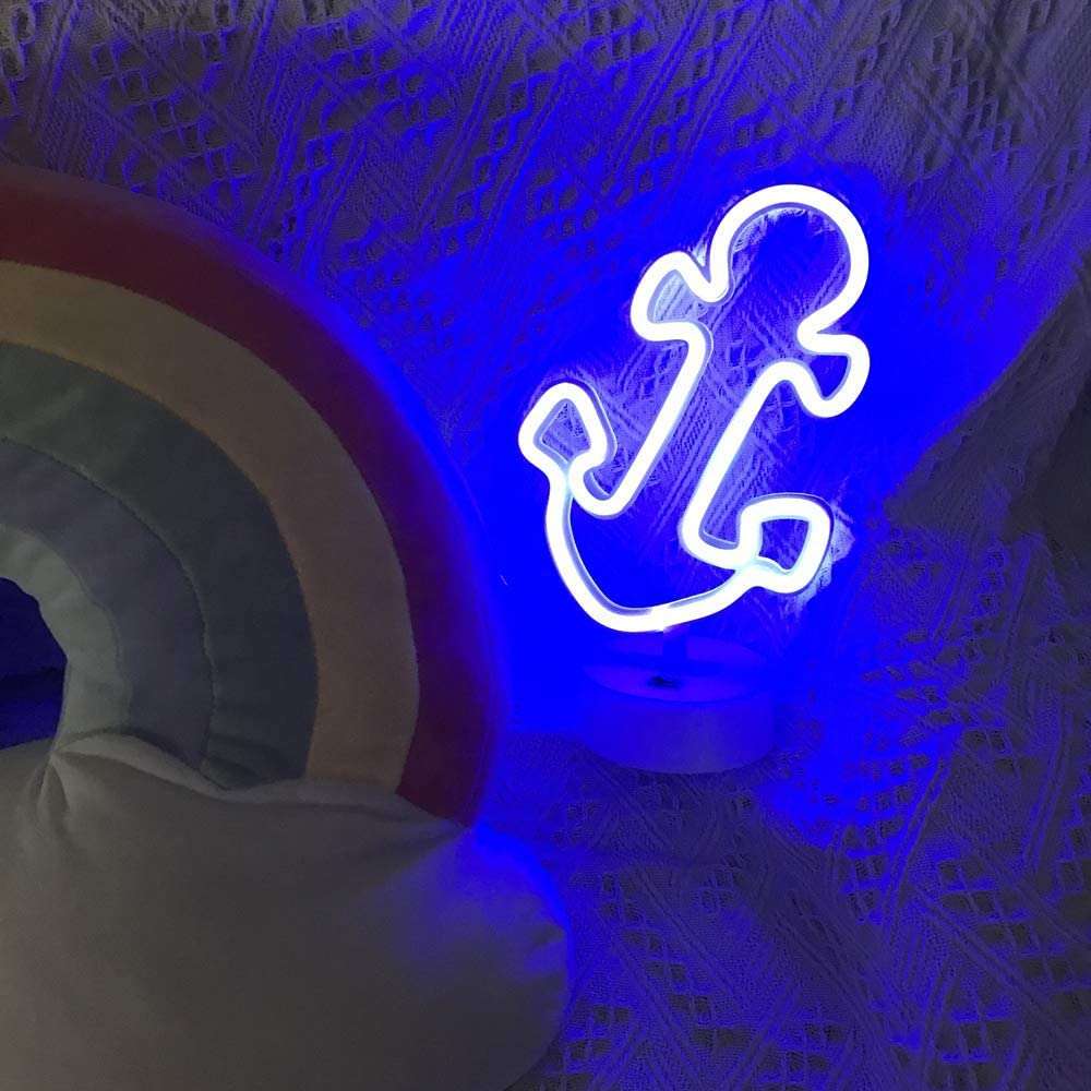 B-21 USB DC Cable Or Battery Operated Boat Anchor Neon Lamp With Base