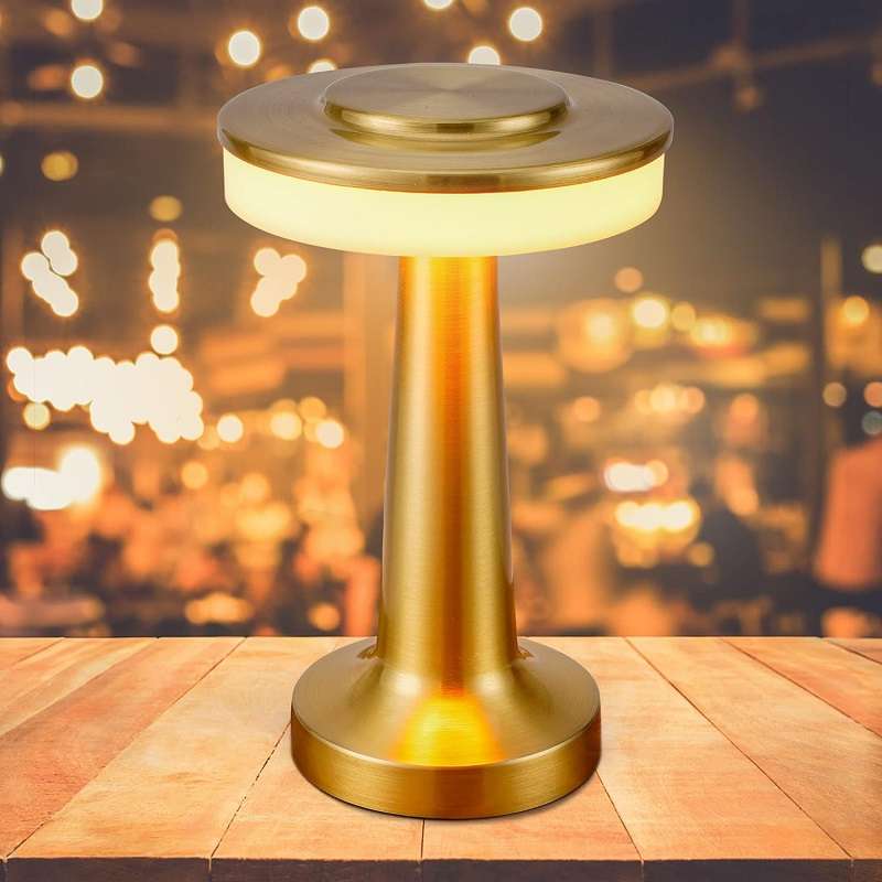 Aerbes AB-TD22 Rechargeable Barbell Shaped LED Table Lamp Touch 3 Lighting Modes 6000K