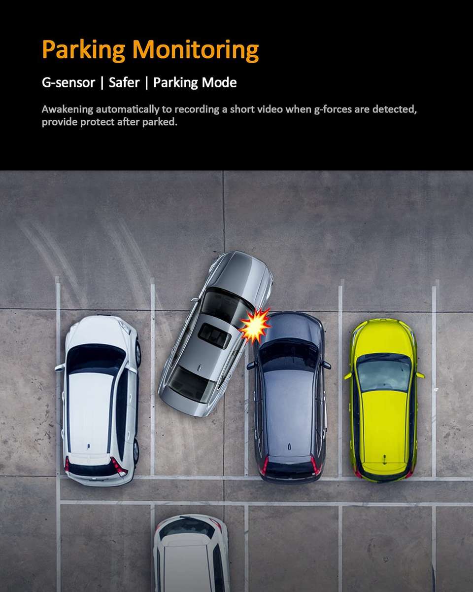 V5 Wifi Dash Board Camera with Reverse Camera