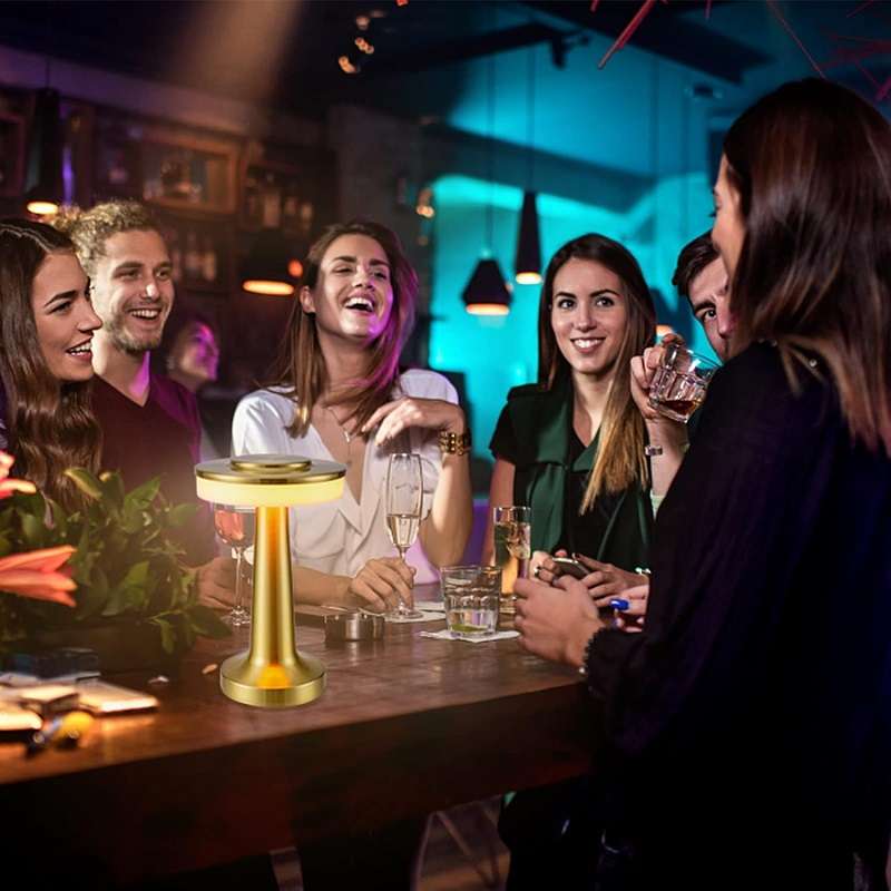 Aerbes AB-TD22 Rechargeable Barbell Shaped LED Table Lamp Touch 3 Lighting Modes 6000K