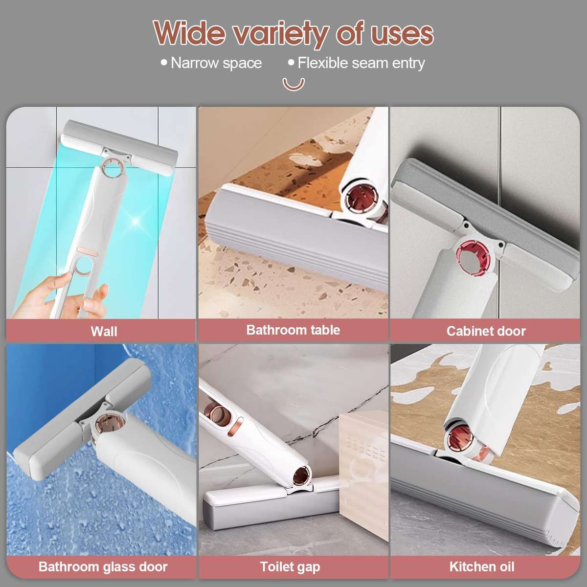 Aerbes AB-TB01 Multipurpose Squeeze Mini Mop Window Floor Table Cleaner