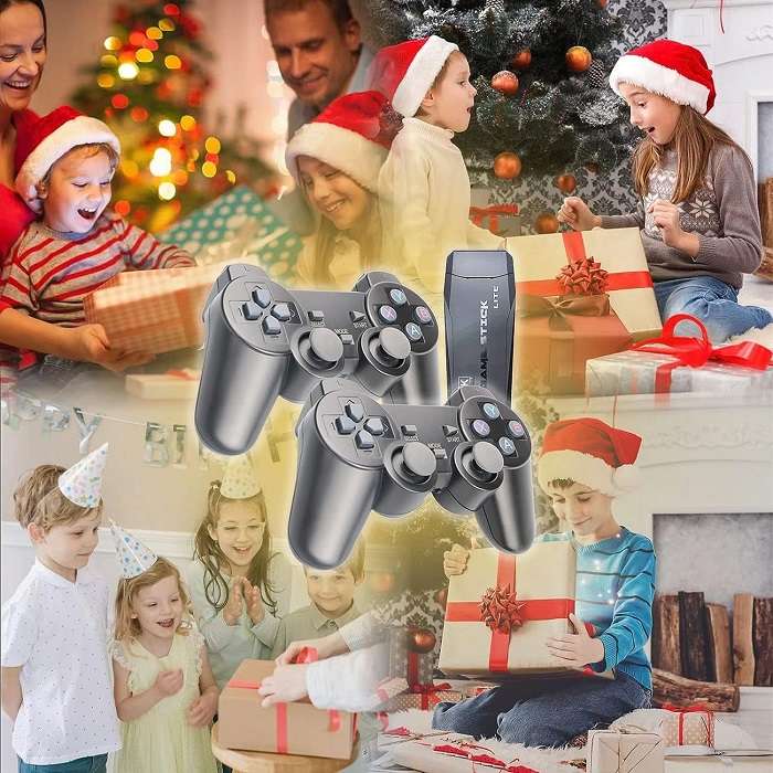 M8 2.4ghz Wireless TV Stick With 2 Game Controls