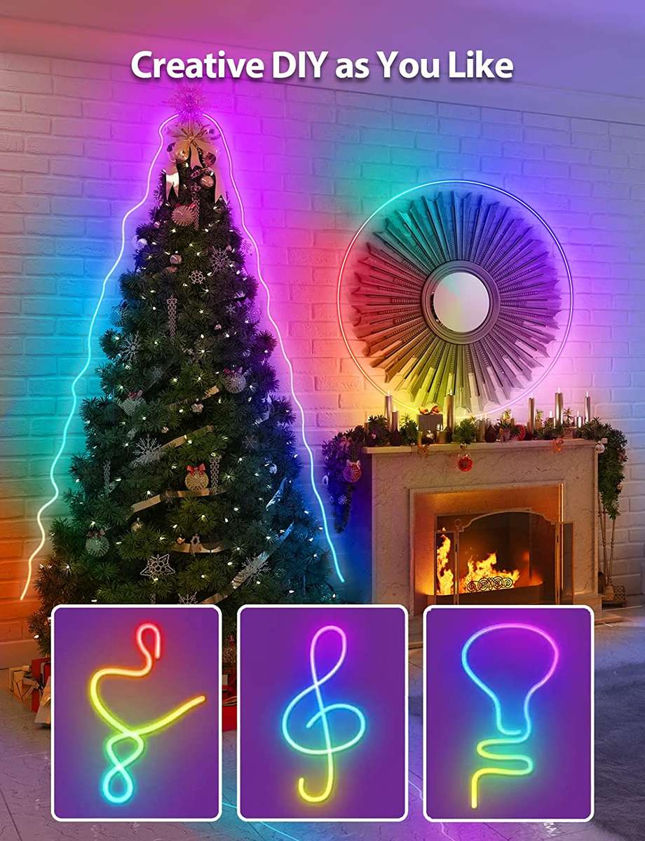 12V-6008 5M 12V RGB Bluetooth App Smart Control LED Bead Run Strip Light