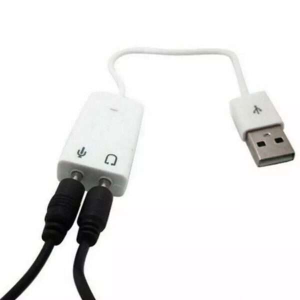 SE-L70 USB Sound Card Virtual 7.1 3D External USB Audio Adapter Earphone Microphone