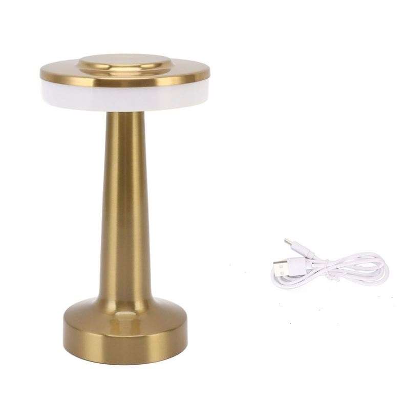 Aerbes AB-TD22 Rechargeable Barbell Shaped LED Table Lamp Touch 3 Lighting Modes 6000K