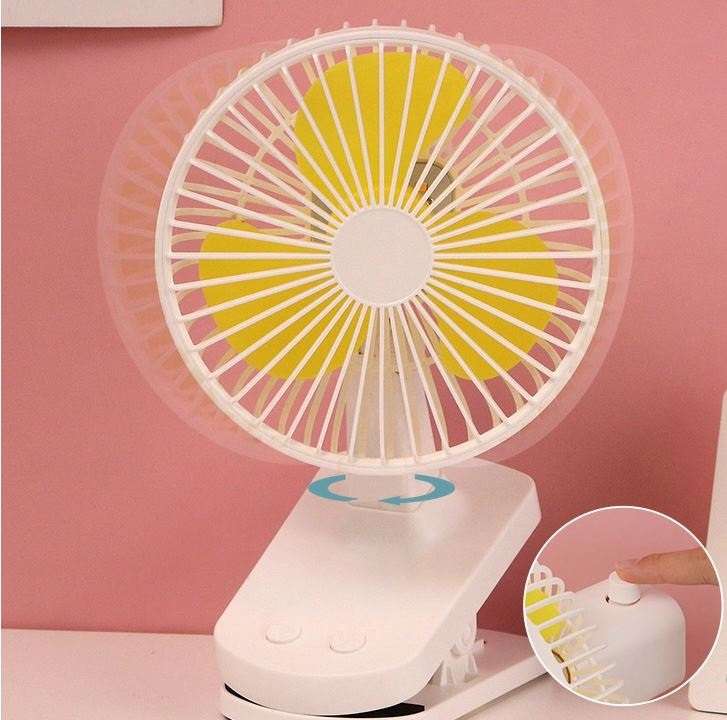PM-022 Clip On Rechargeable Moveable Head Portable Fan