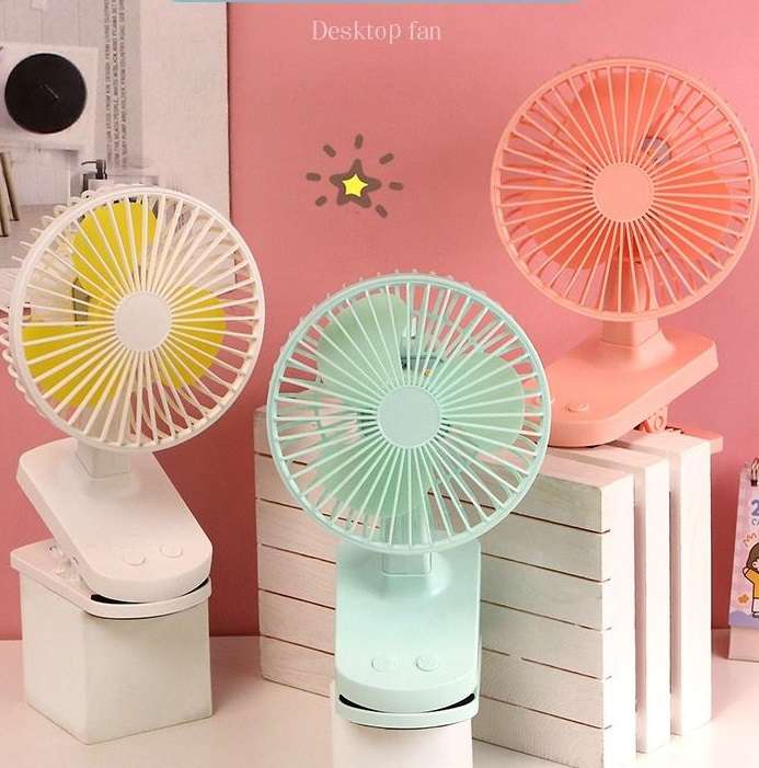 PM-022 Clip On Rechargeable Moveable Head Portable Fan