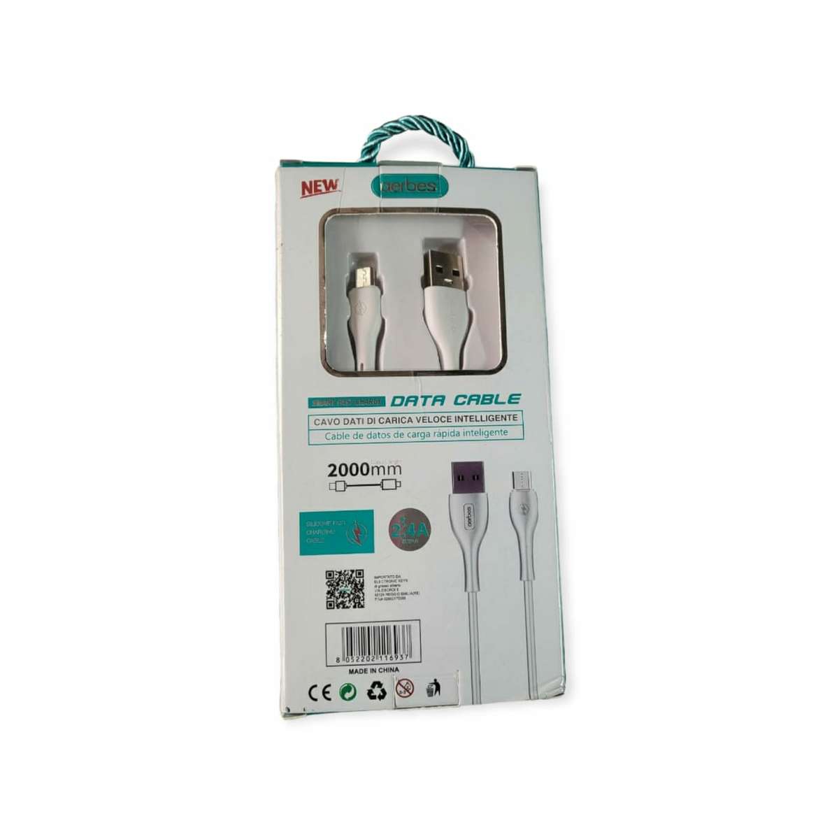 Aerbes AB-S826M 2.4A Micro USB Data Charging Cable 2 Meters
