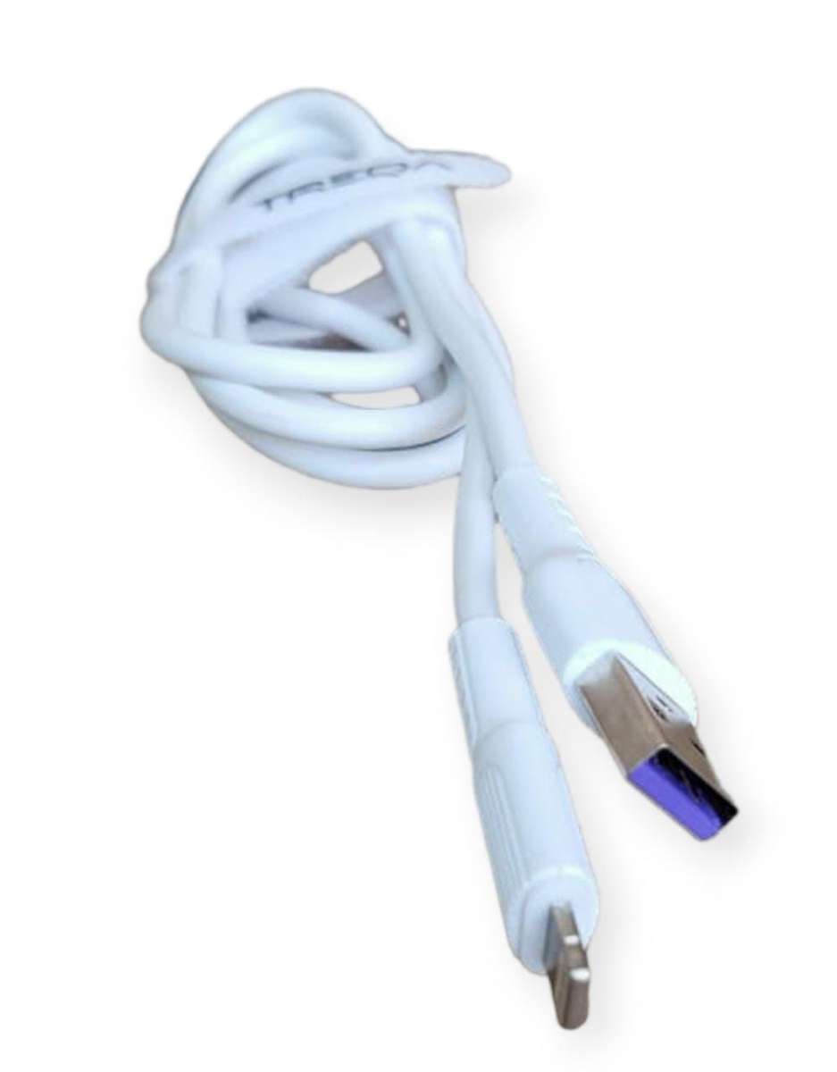 Treqa CA-8352 Lightning USB Cable For IOS 3.1A 1M