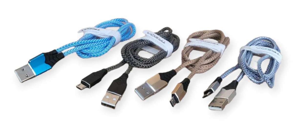 Treqa CA-8331 Micro USB Braided Cable 3.4A 1M