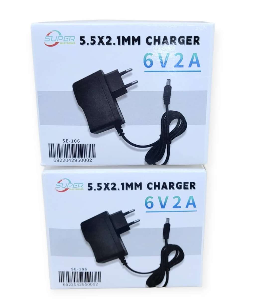 SE-106 Interface Standard Charger 6V 2A 5.5mm x 2.1mm