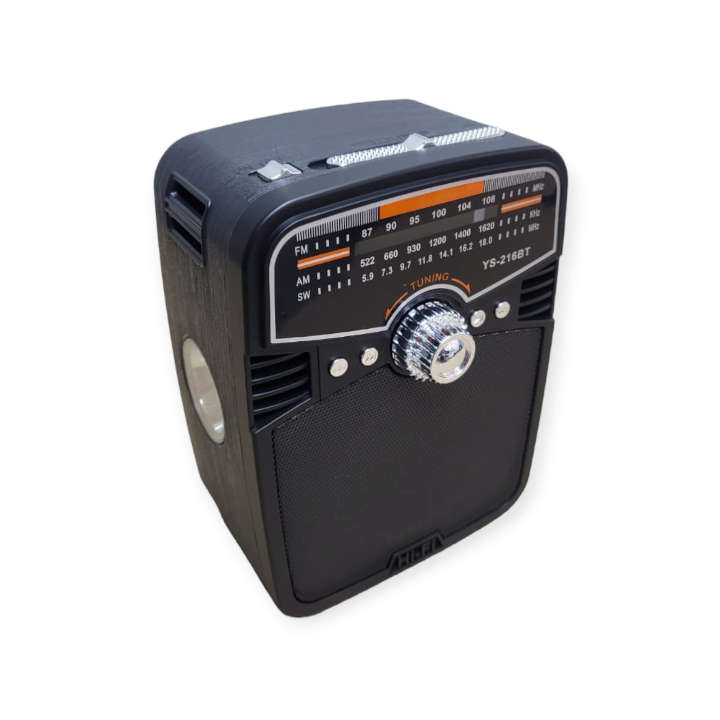 YS-216BT Rechargeable RGB Bluetooth MP3 Speaker Player With Torch