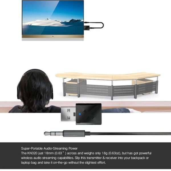 Bluetooth 5.0 Audio Receiver Transmitter Mini Stereo Bluetooth AUX RCA USB 3.5mm Jack For TV PC Car