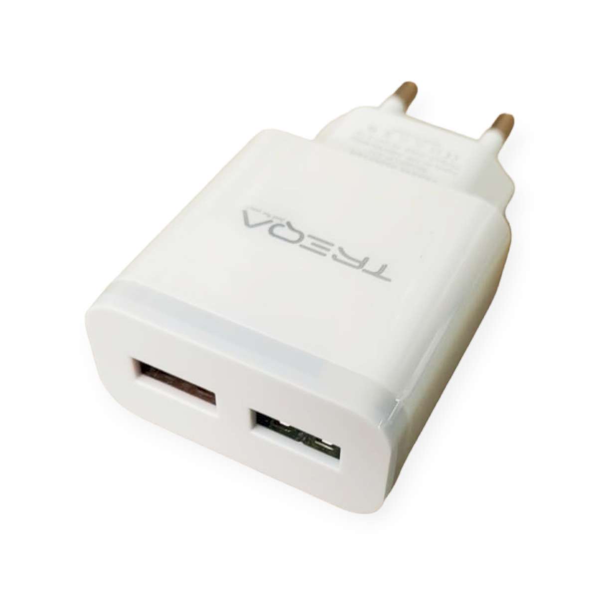 Treqa CH631 Dual USB Port Charger With Lightning USB Cable 3.1A