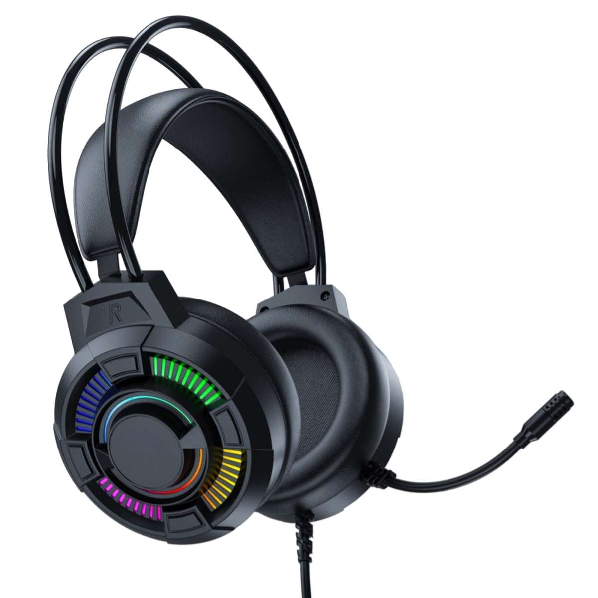 Aerbes AB-EJ12  RGB Wired USB 3.5mm Headset