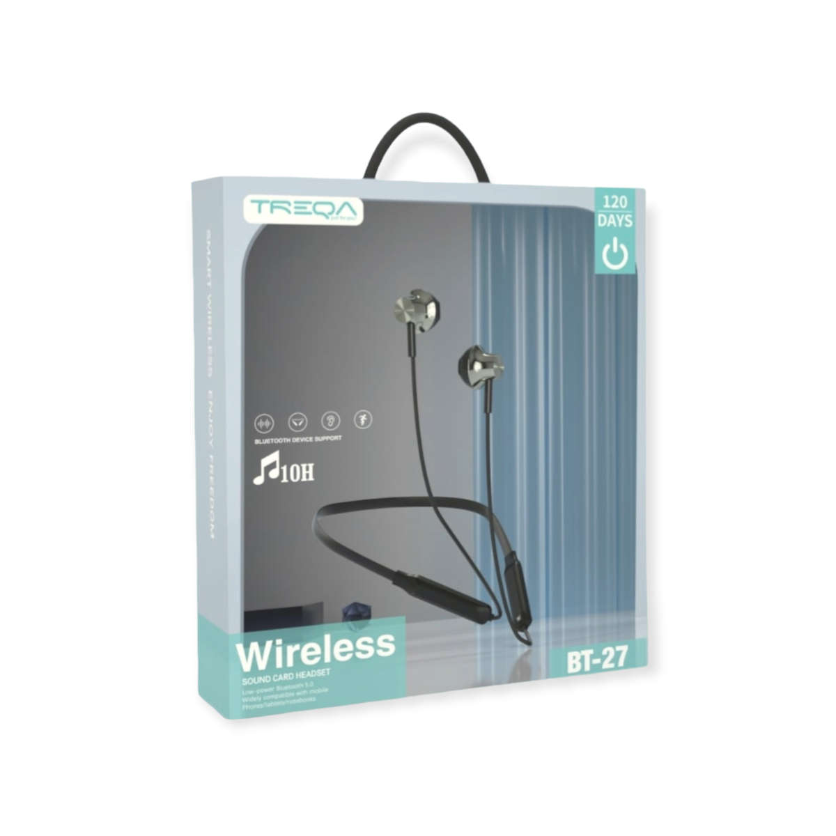 Treqa BT-27 Wireless Neckband Bluetooth Sports Earphones