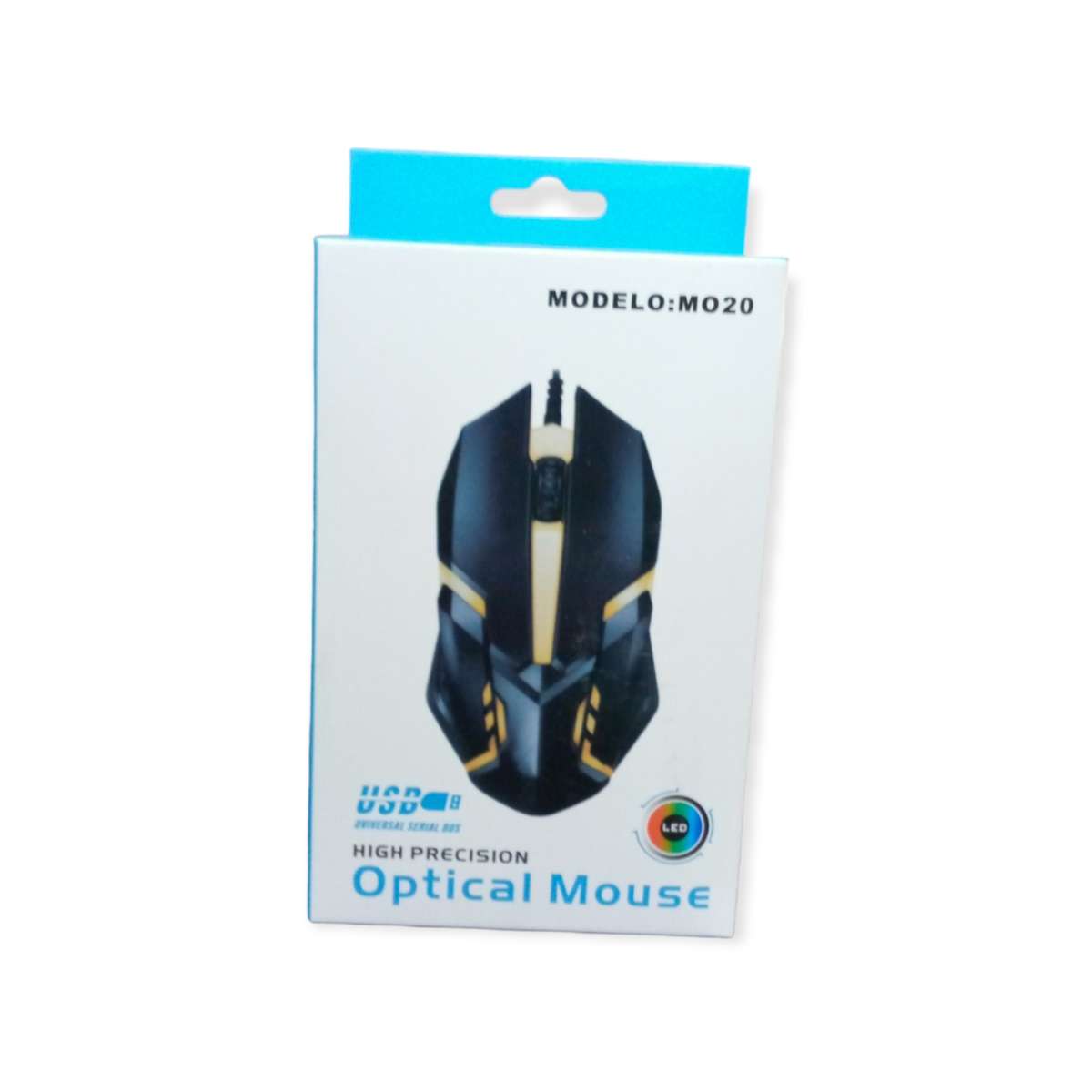 M020 USB Colorful Glowing Breathing Lamp Wired Optical Mouse