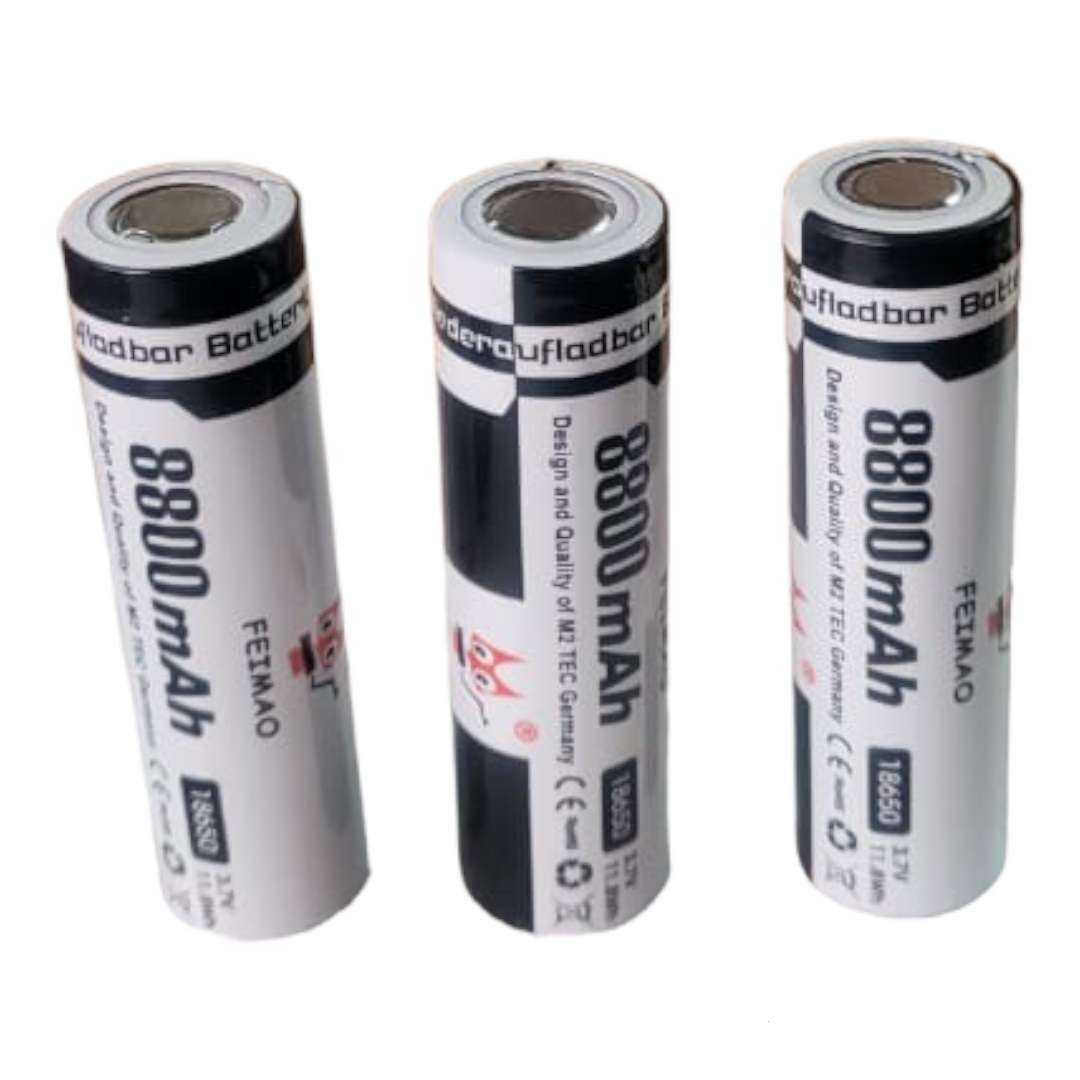 Feimo18650-8800 Pack Of 100 Flat Head 18650 8800mah Battery