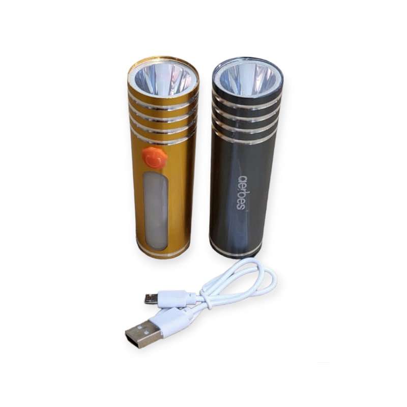 Aerbes AB-SD33 Portable USB Rechargeable Super Bright Flashlight 50W