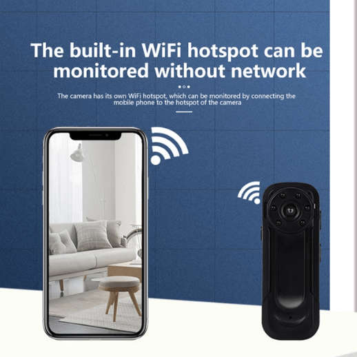 A8 600mah HD Wireless Wi-Fi DV Body Camera