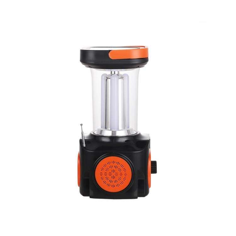 FA-T03 Multifunctional Rechargeable Solar Powered Speaker Light With 3 Bulbs