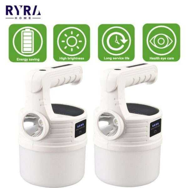 FA-518 Portable Rechargeable Solar Powered  Camping Lamp